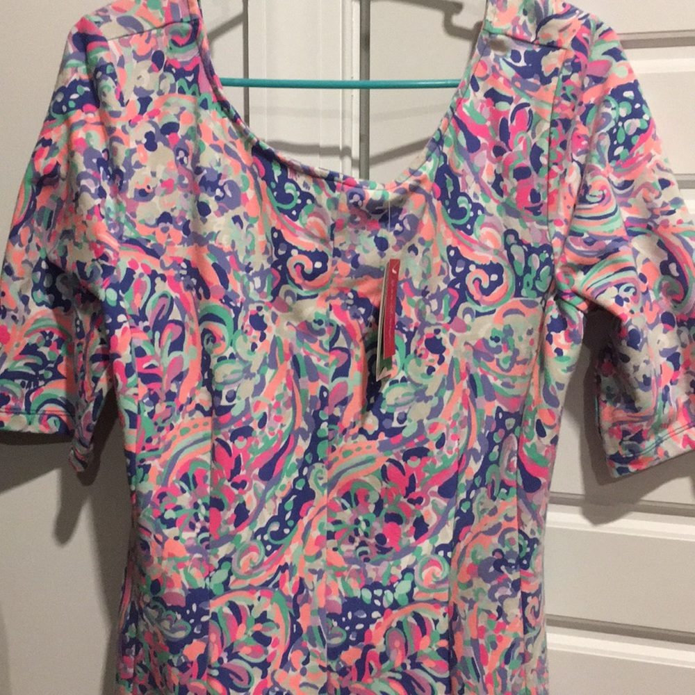 NWT LILLY PULITZER CELIA DRESS MULTI LA PLAYA XL